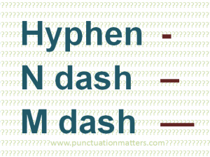en dash vs em dash vs hyphen